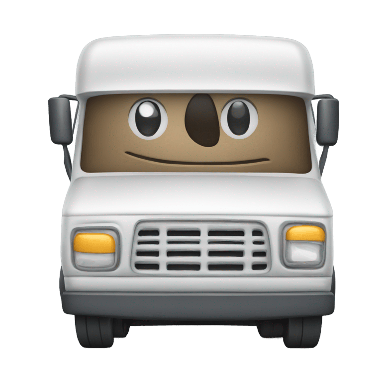 genmoji: Mail truck