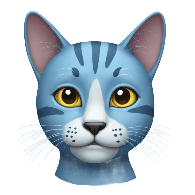 genmoji: Blue cat