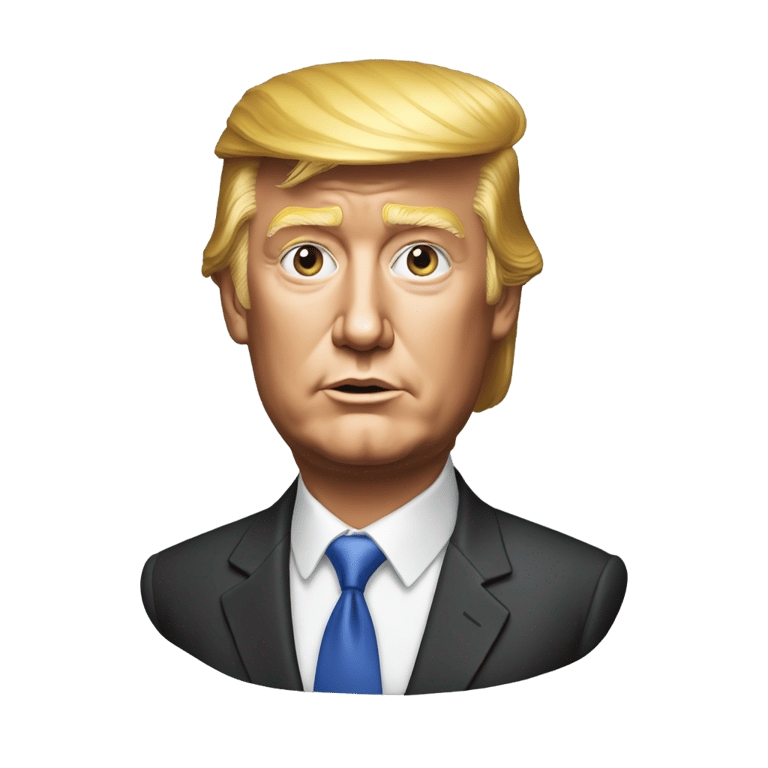 genmoji：hyper realistic donald trump