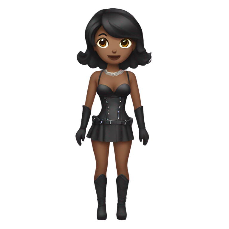 genmoji: dominatrix costume