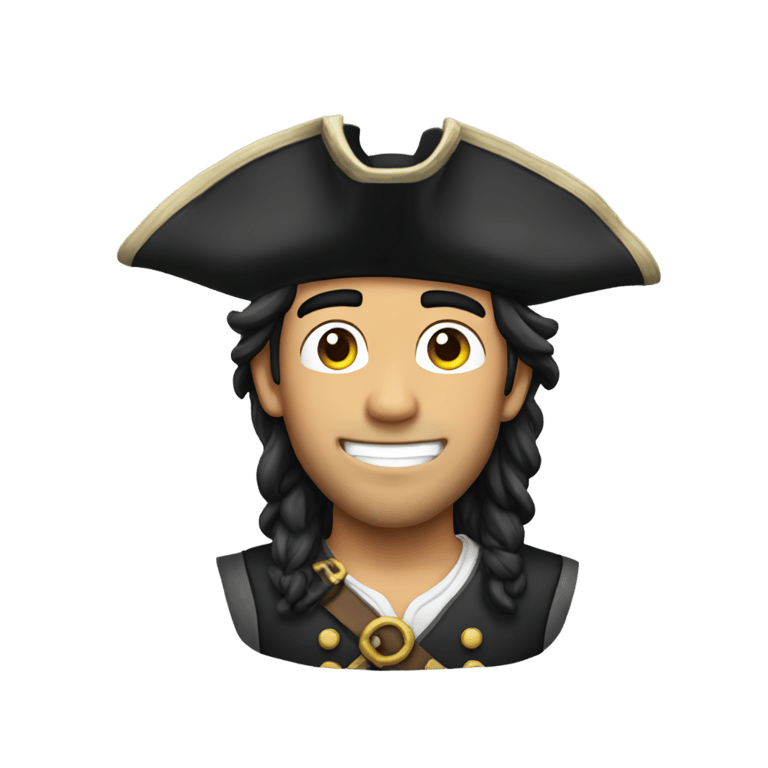 絵文字：zach king as pirate