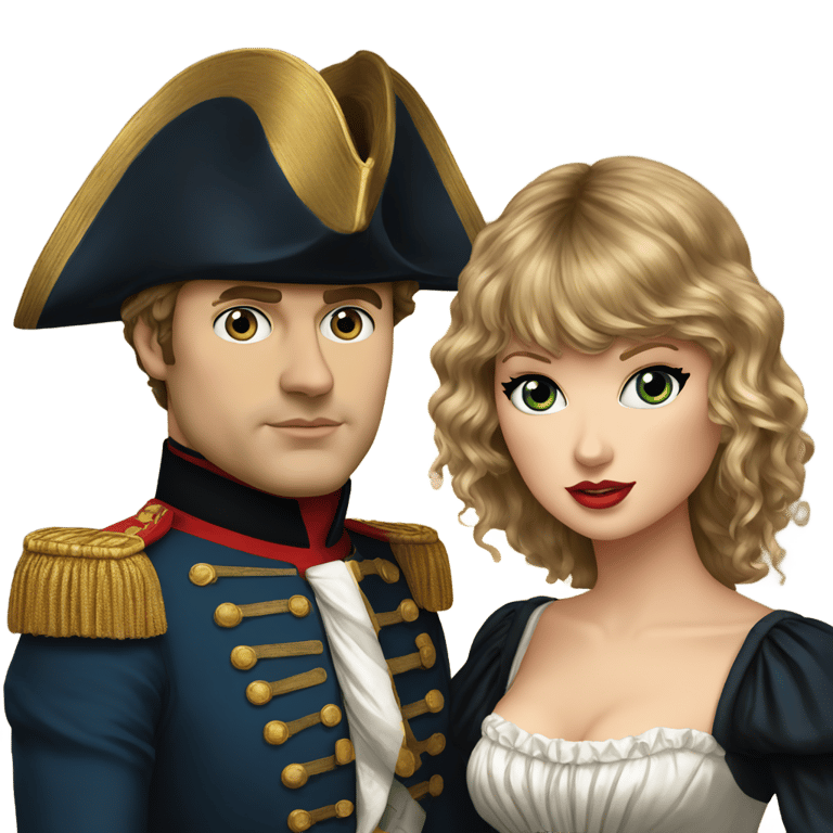 genmoji: Taylor Swift and Napoleon Bonaparte