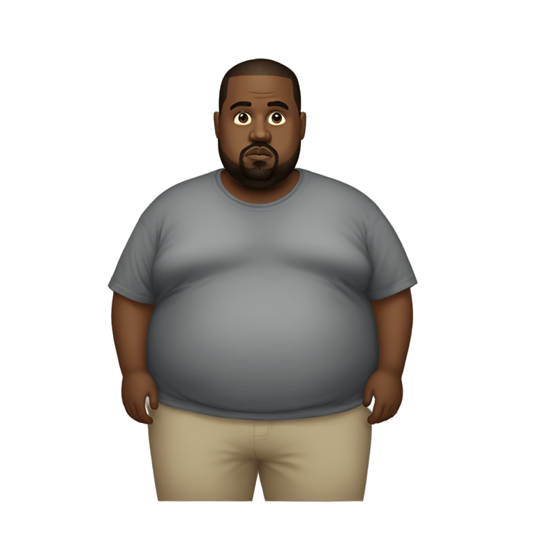 genmoji: Kanye west obese