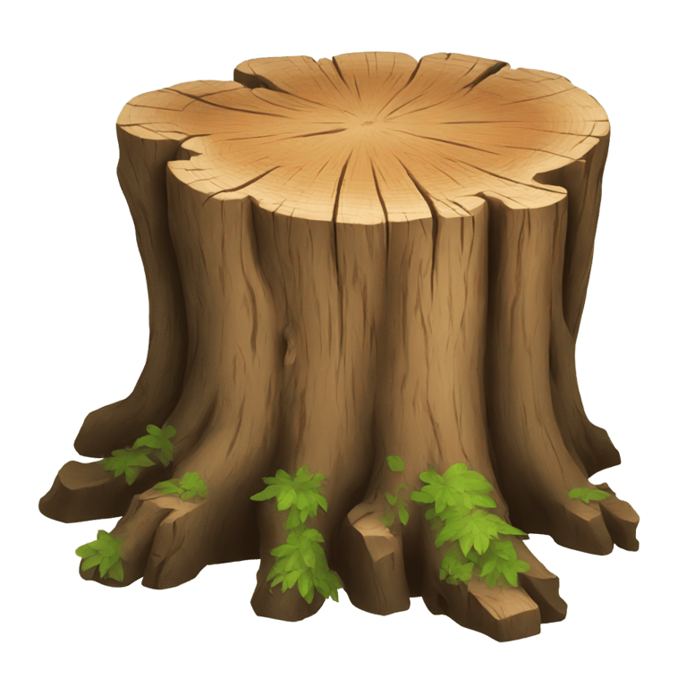 genmoji: tree stump