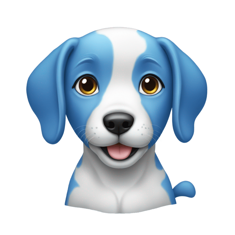 絵文字：Blue puppy