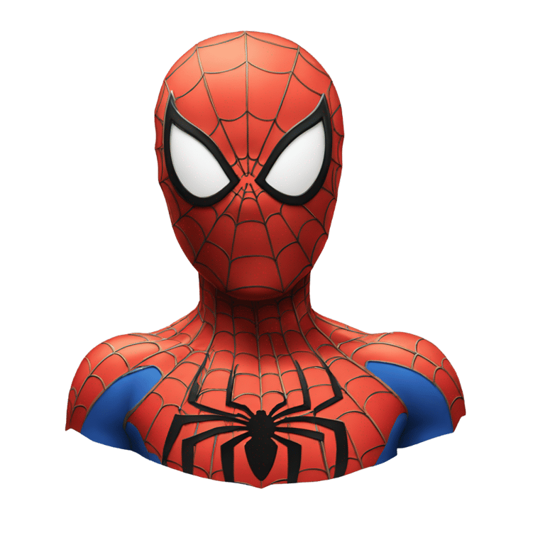 genmoji: spiderman upperbody