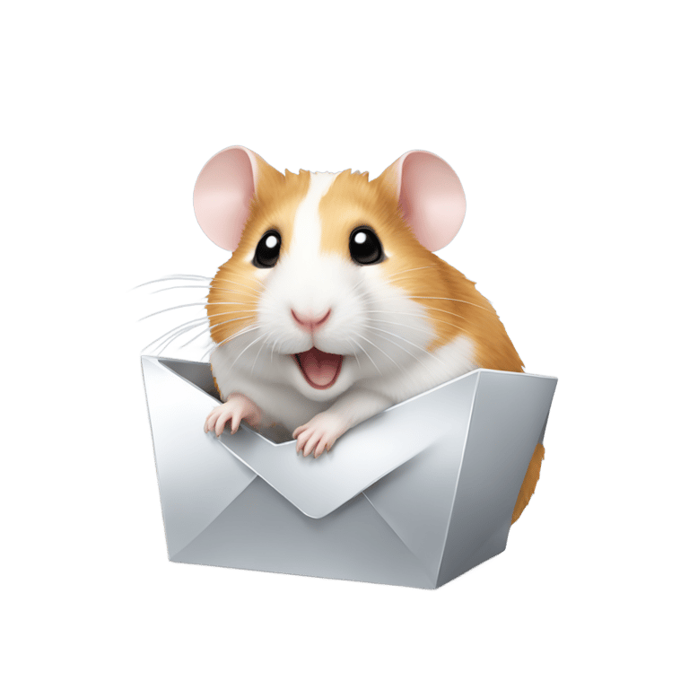 genmoji: hamster with YouTube silver play button