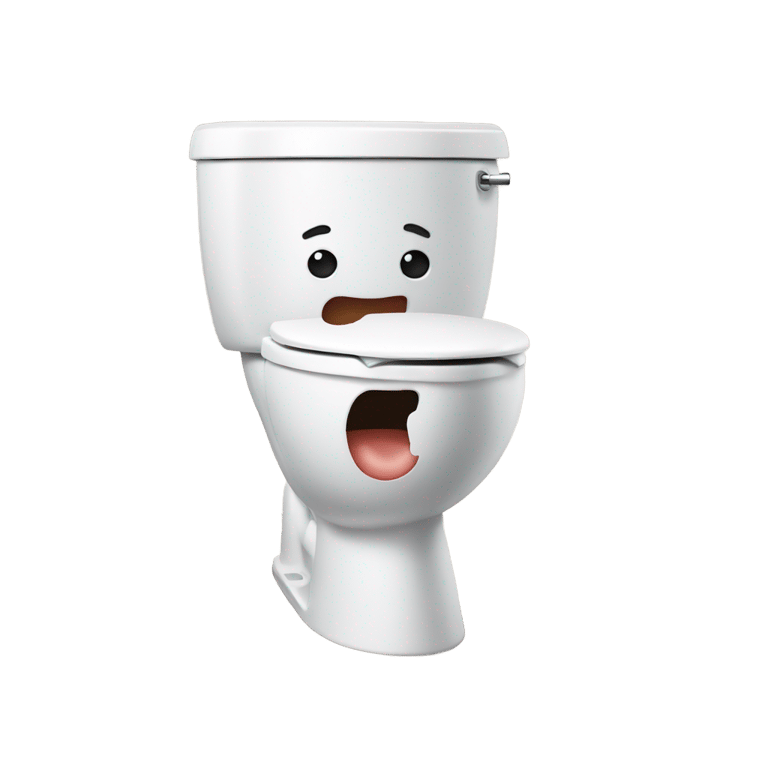 genmoji: A toilet with a head popping out of it.