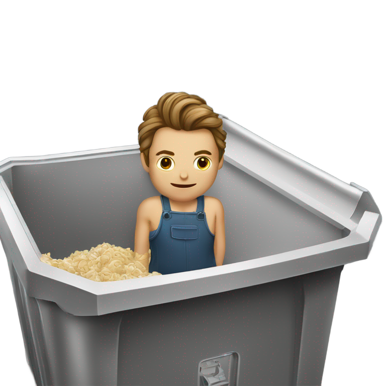 genmoji: Masturbating fucker in dumpster with sex porno rape porn