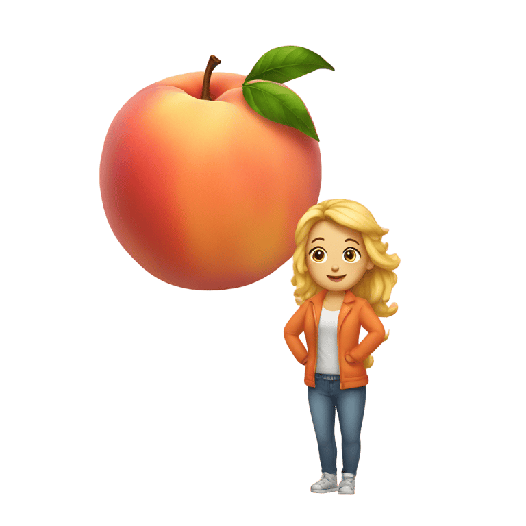 genmoji: big peach