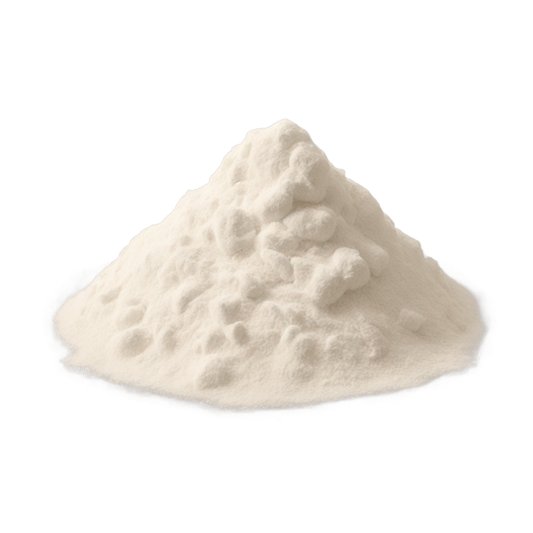 genmoji: Pile of flour, complete sideview