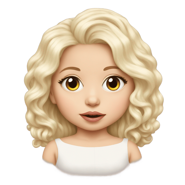 genmoji：lady gaga as a baby