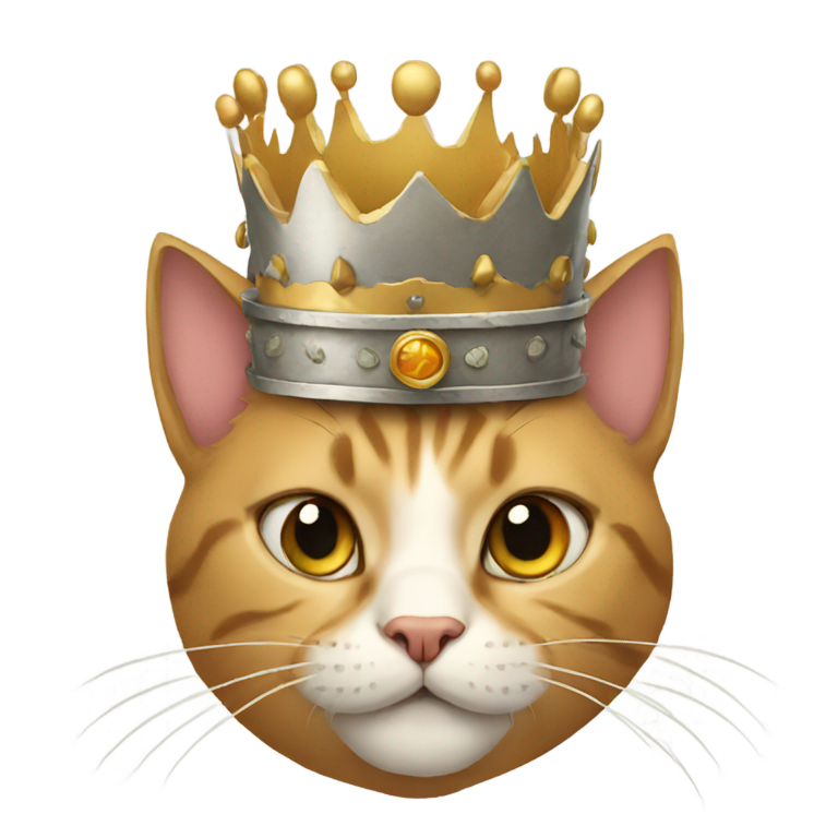 genmoji : Chat en roi