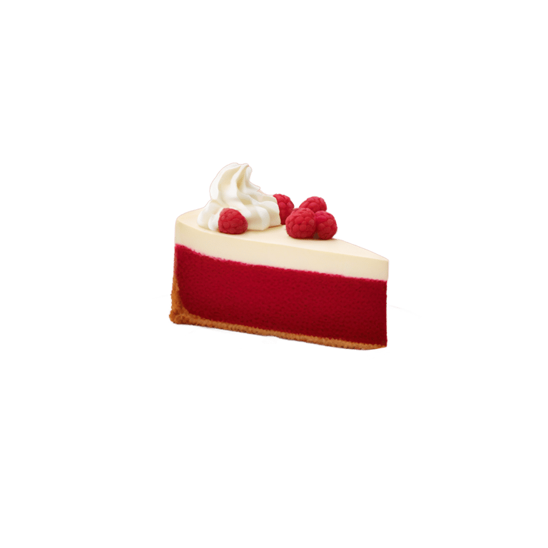 genmoji: Red velvet cheesecake