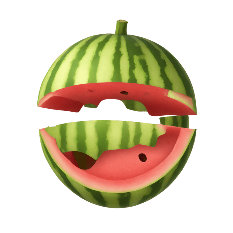 genmoji: singing watermelon