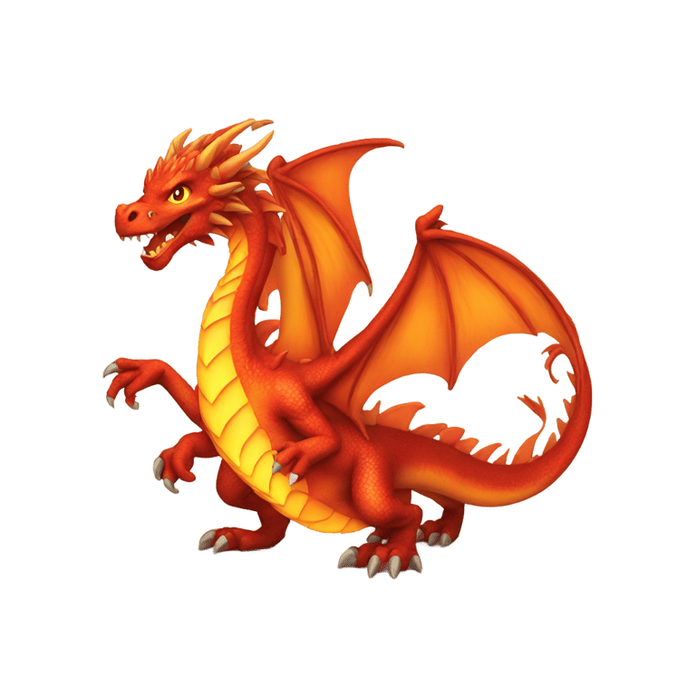 genmoji: Fire dragon