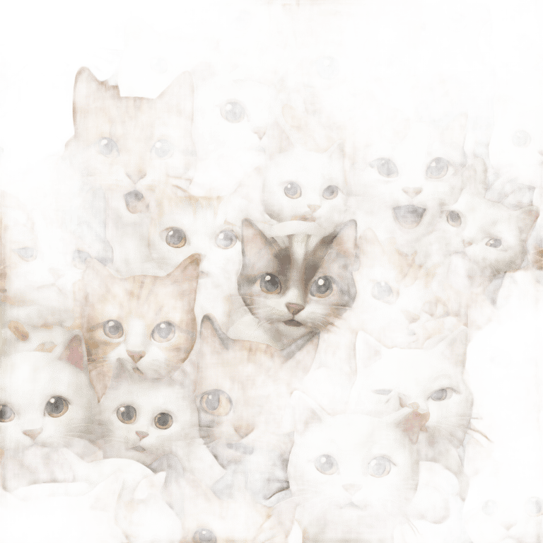 genmoji: A bunch of cats