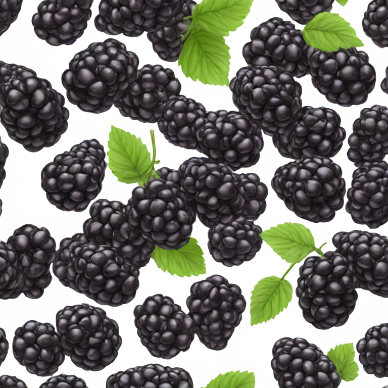 genmoji: Realistic blackberry fruit