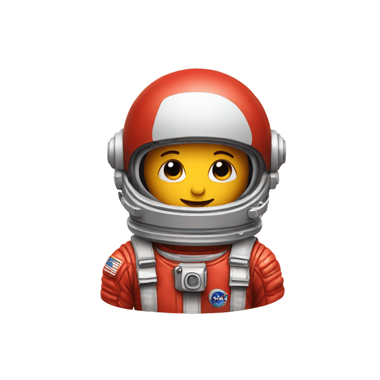 genmoji: Red astronaut