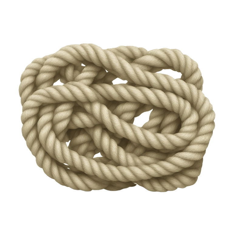 genmoji: Shiney rope knot