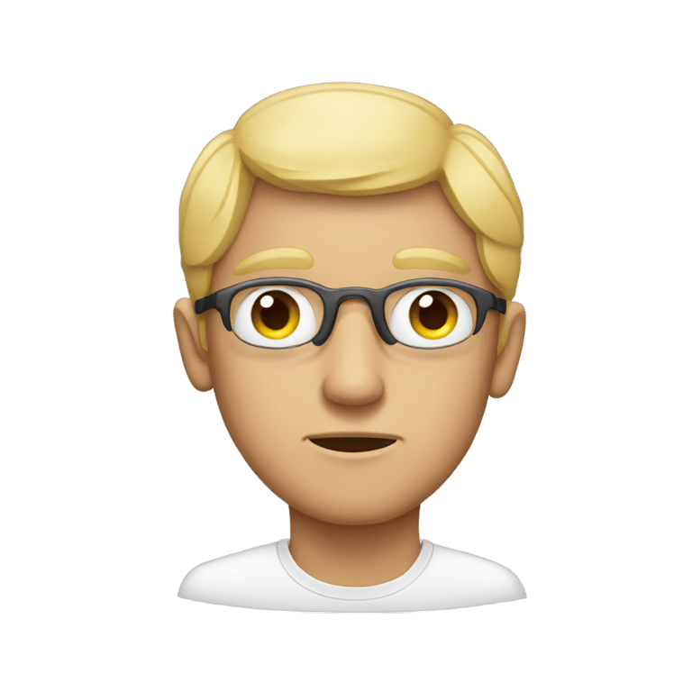 genmoji: A man with one eye