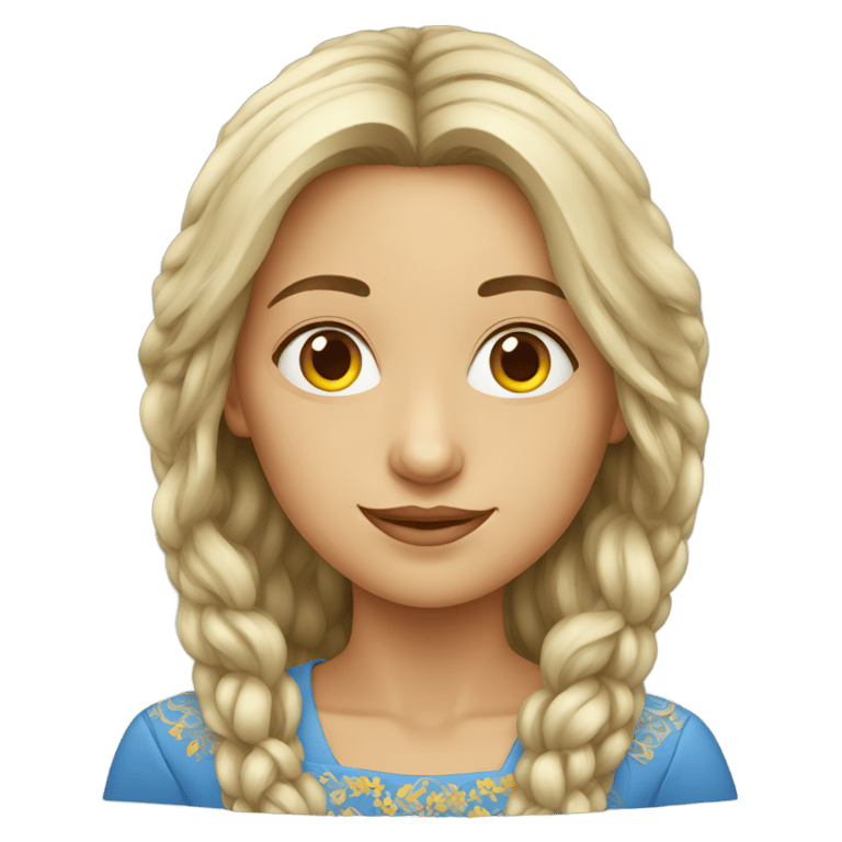 genmoji: ukraine woman