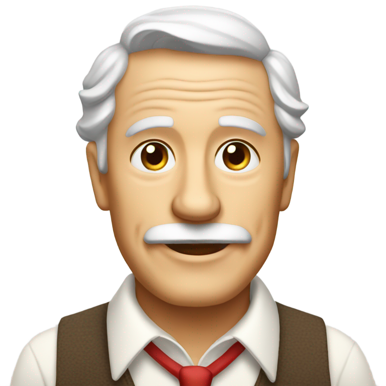 genmoji: an old rich farmer grandpa living the lavish life