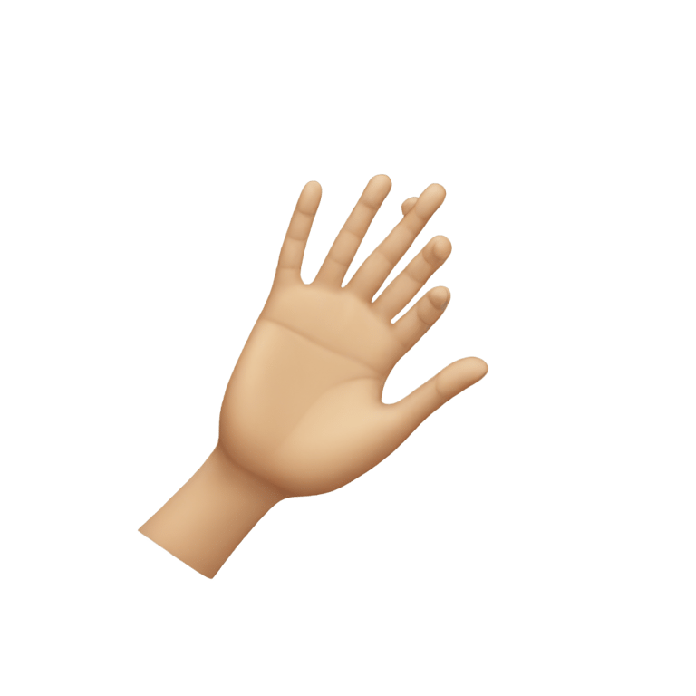 genmoji : One hand ready to keep a Iphone