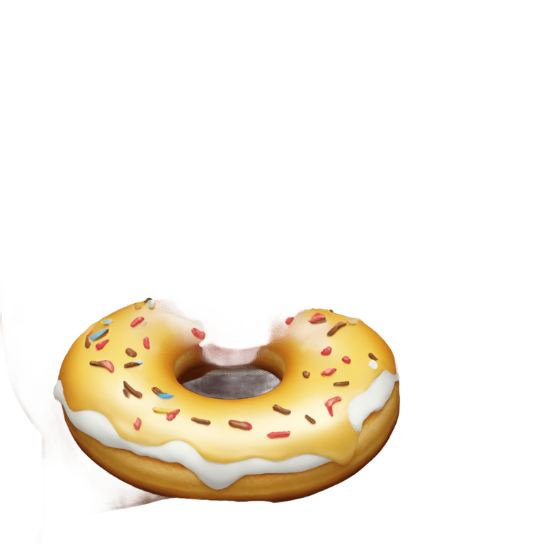 genmoji: Elon musk eating donut