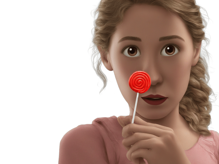 genmoji: Red Lollipop