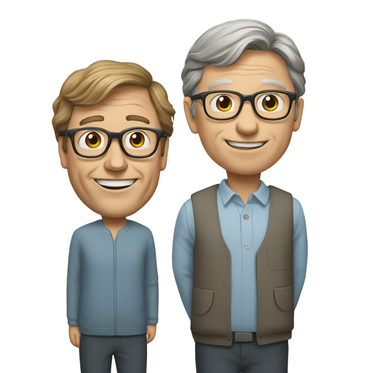 絵文字：bill and gates