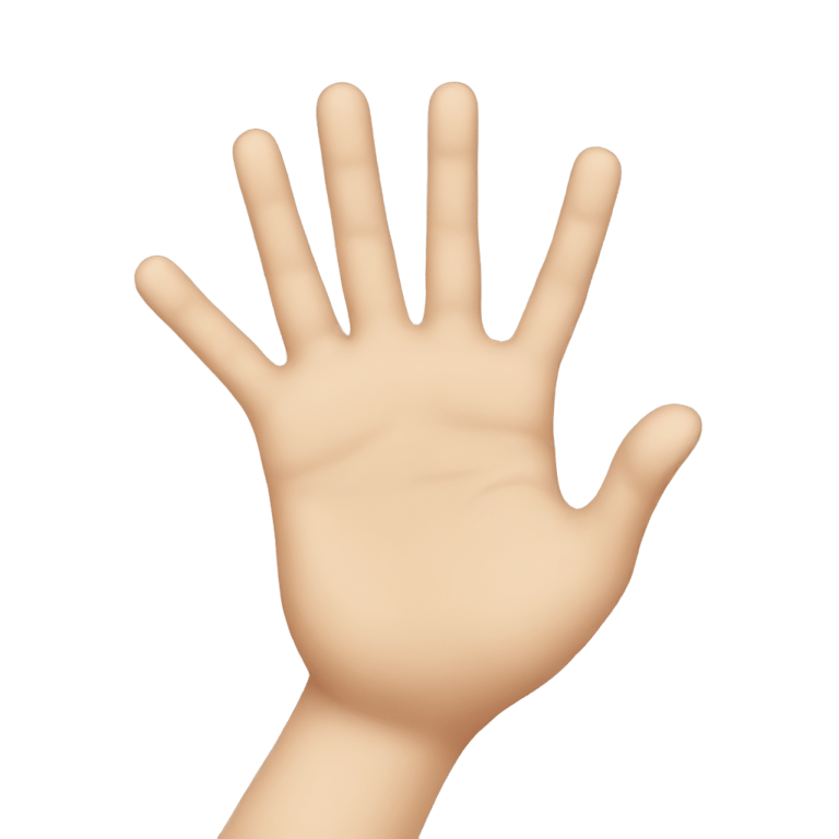 genmoji: hand fint