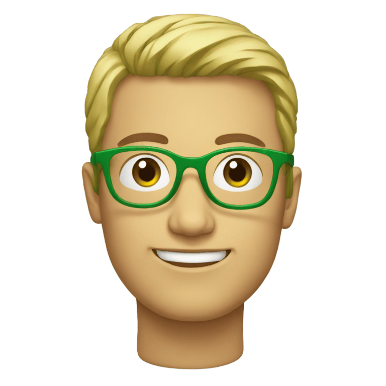 genmoji: Green glasses