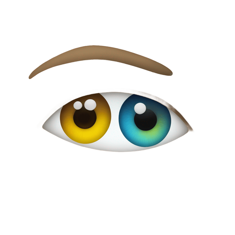 genmoji: Eyes with different colors