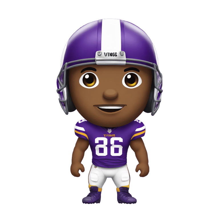 genmoji: Minnesota vikings football player