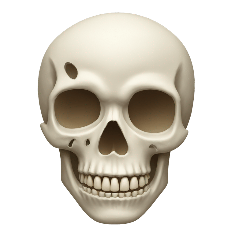 genmoji: The skull is in shock