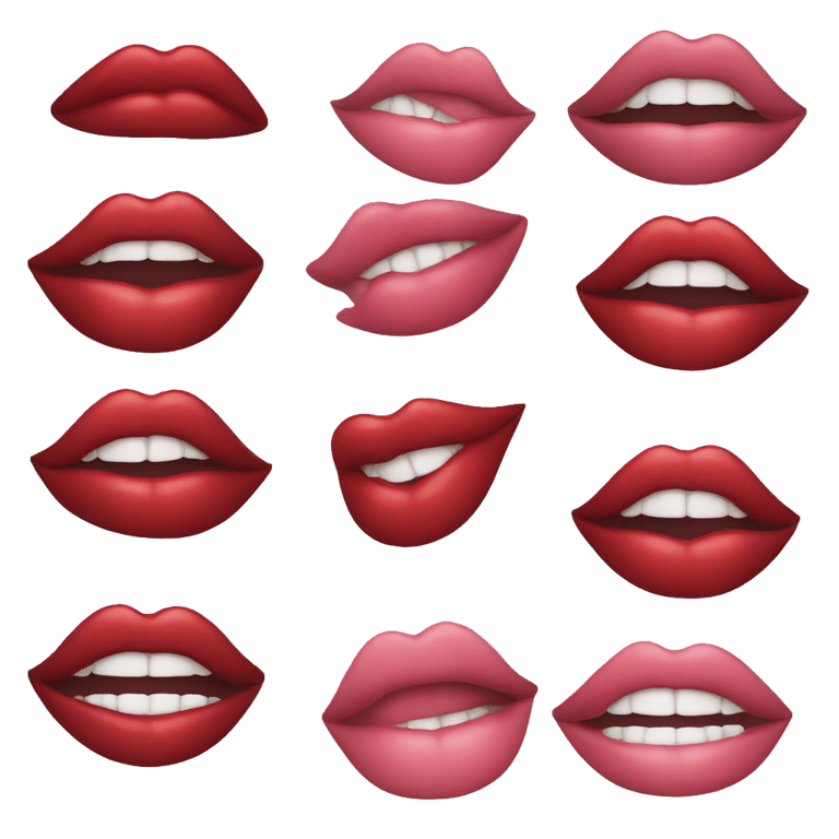 genmoji: Lip without different posse's