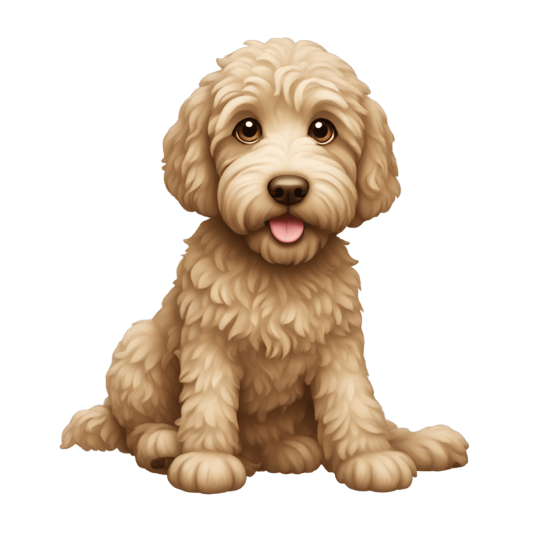 genmoji : Labradoodle dog