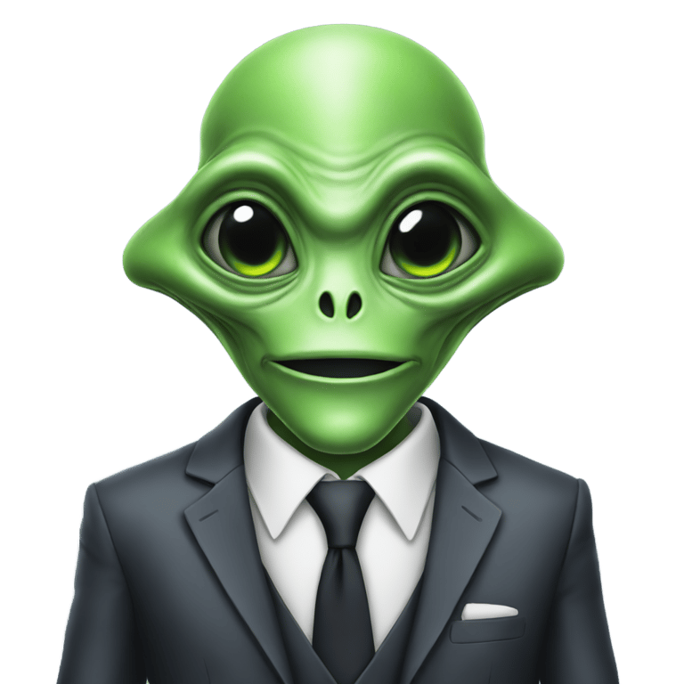 絵文字：alien in a suit