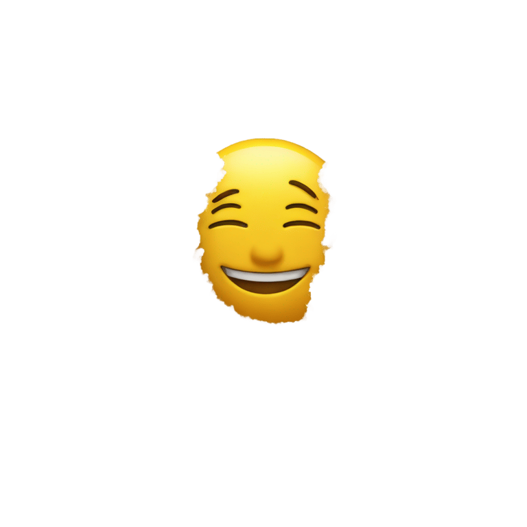 genmoji: Face smiling in front of salt pile and sniffing