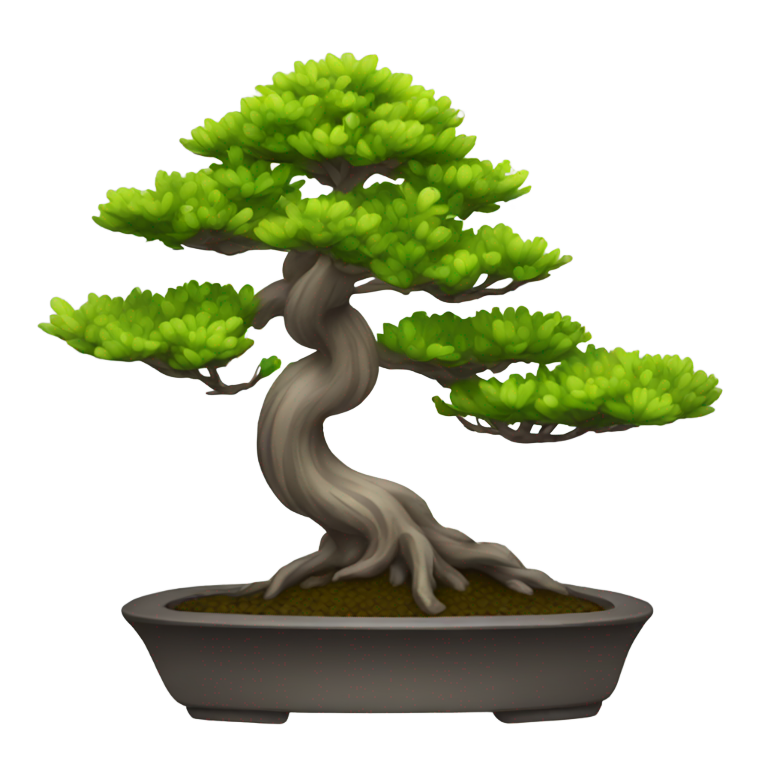 genmoji: bonsai with a night cap