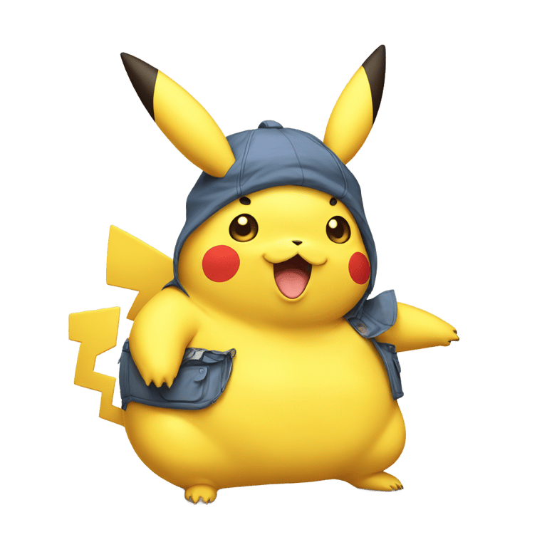 genmoji: Obese pikachu