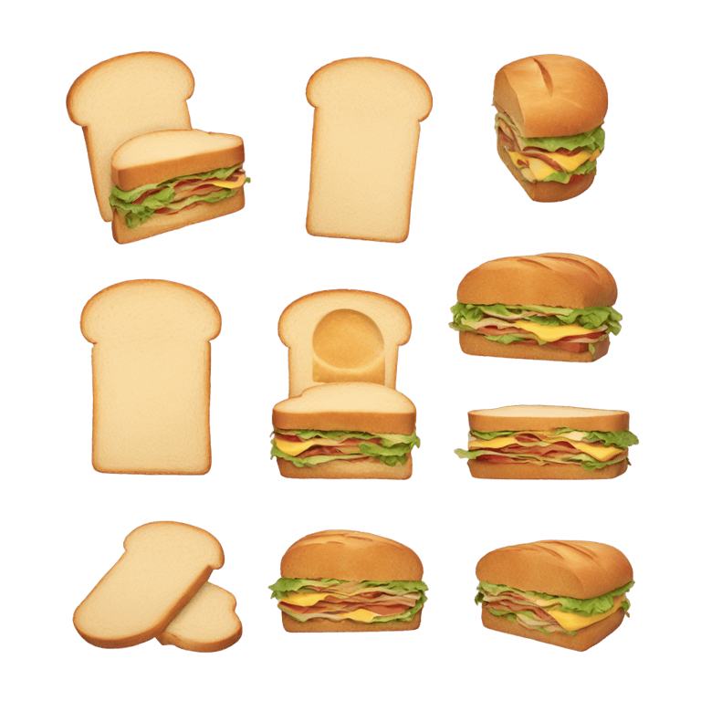 genmoji: Make a sandwich, but it has three breads