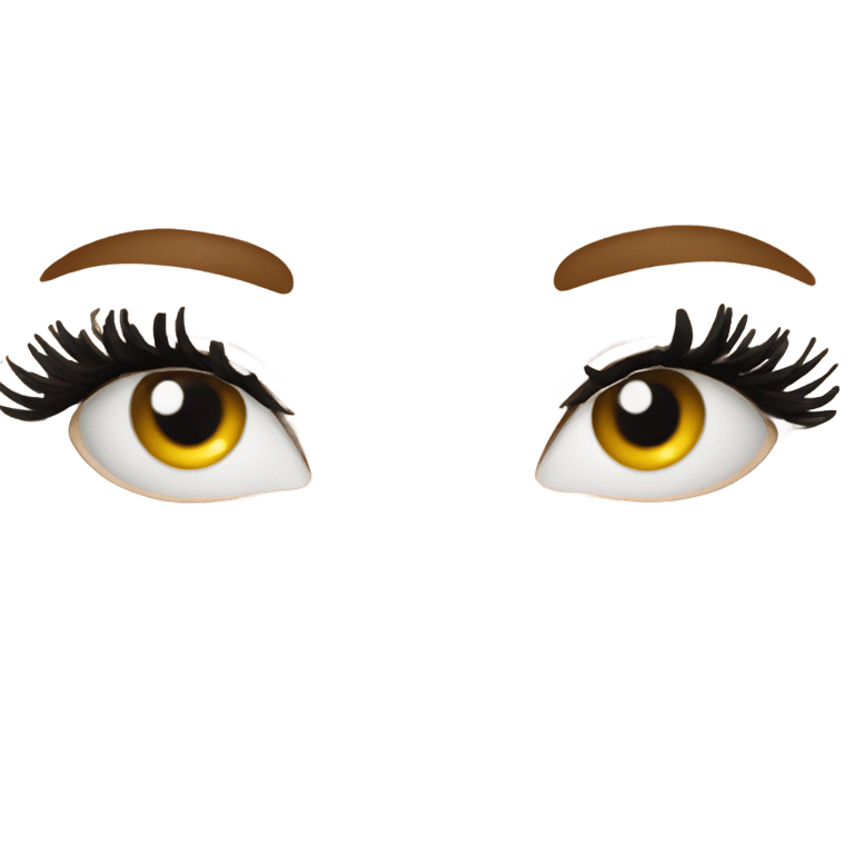 絵文字：Fake lashes