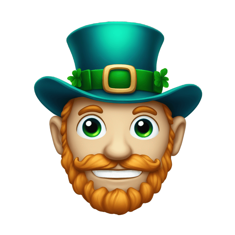 genmoji: Blue eye Leprechaun