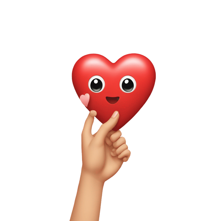 genmoji: heart in hand