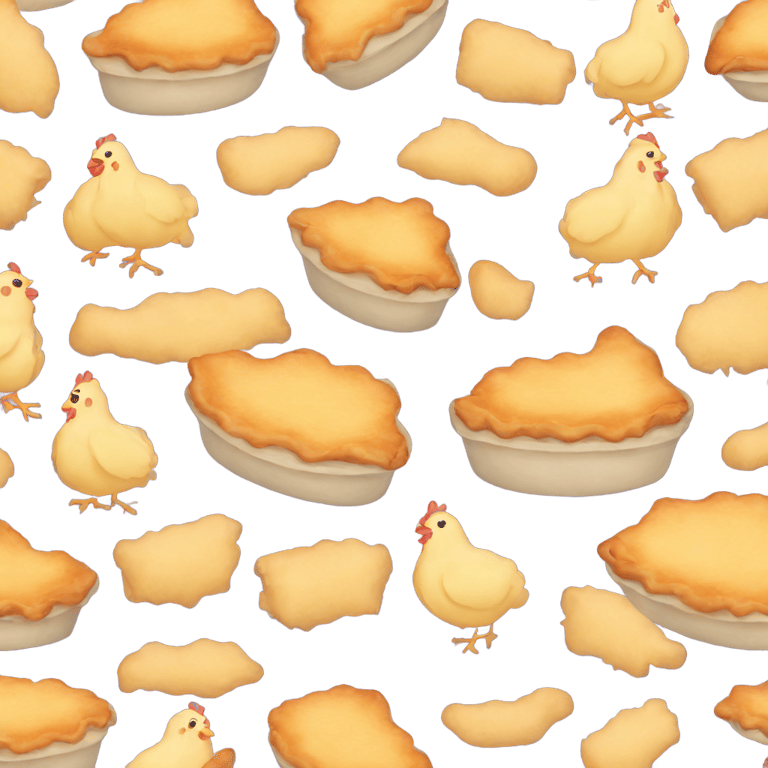 genmoji: chicken pot pie