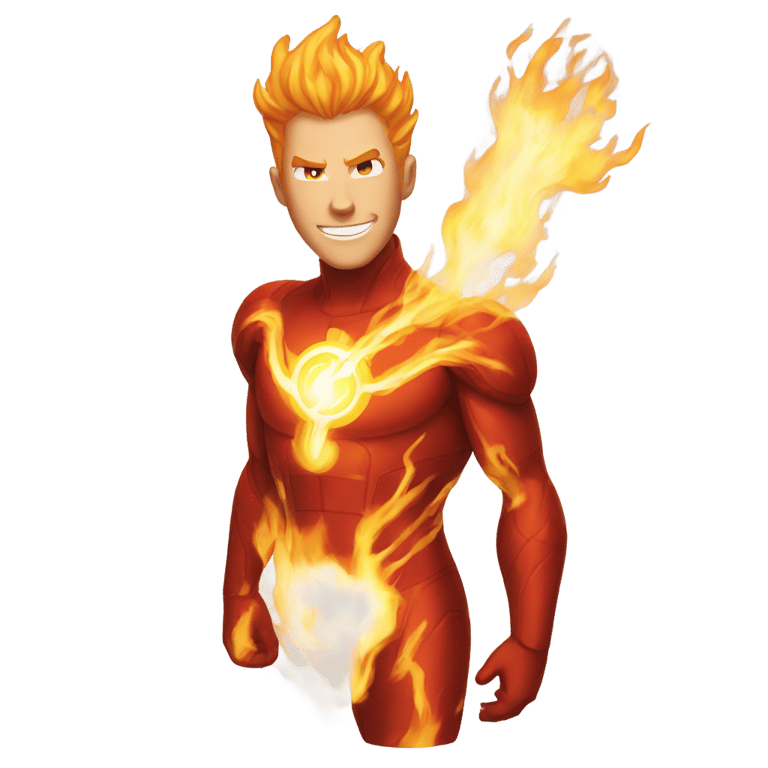 genmoji: marvel human torch