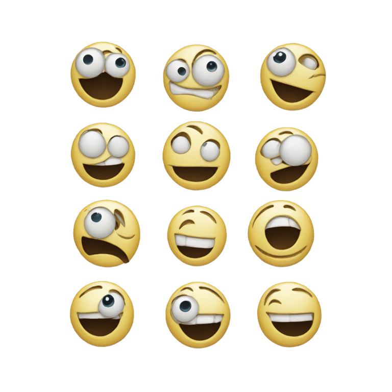 genmoji: 6 eyes and two mouth