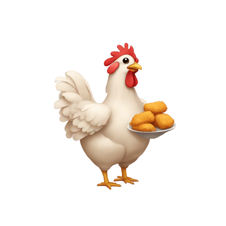 genmoji: Chicken with nuggets